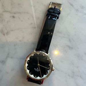 Kate Spade Black Scallop Watch